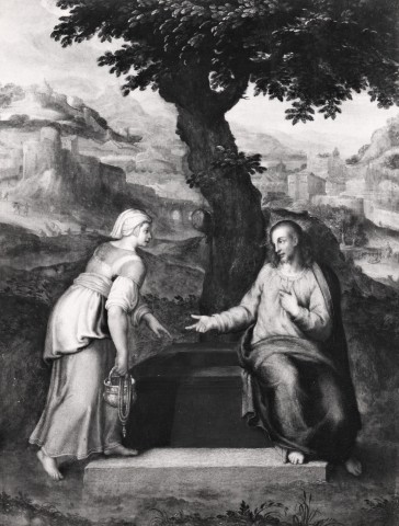 Anonimo — Venusti Marcello - sec. XVI - Cristo e la Samaritana — insieme